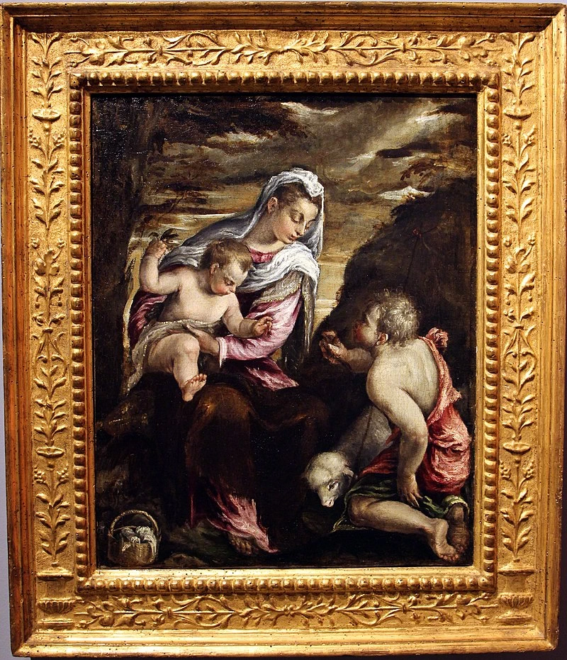 Maria col Bambino e Giovannini - Jacopo da Ponte, detto Bassano